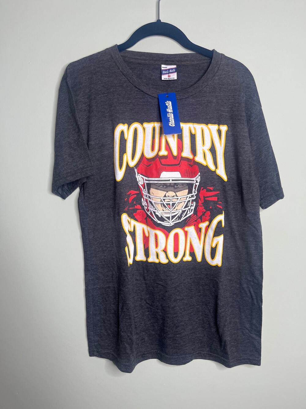 Charlie Hustle Kansas City Chiefs  Creed Humphrey Country Strong Tee Medium